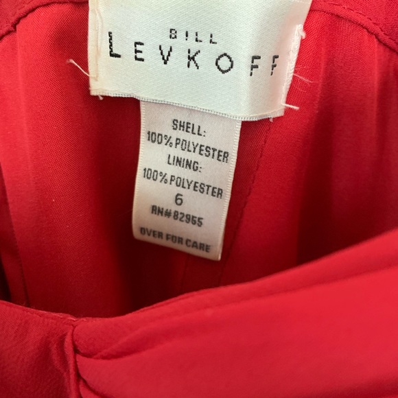 Bill Levkoff red dress - Picture 5 of 8